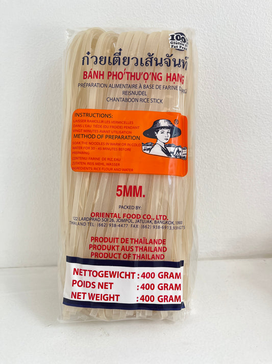 Rice Noodles 5 mm ก๋วยเตี๋ยวเส้นจันทร์